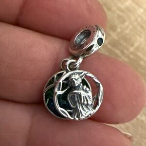 Pandora Silver Charm with Blue Accents